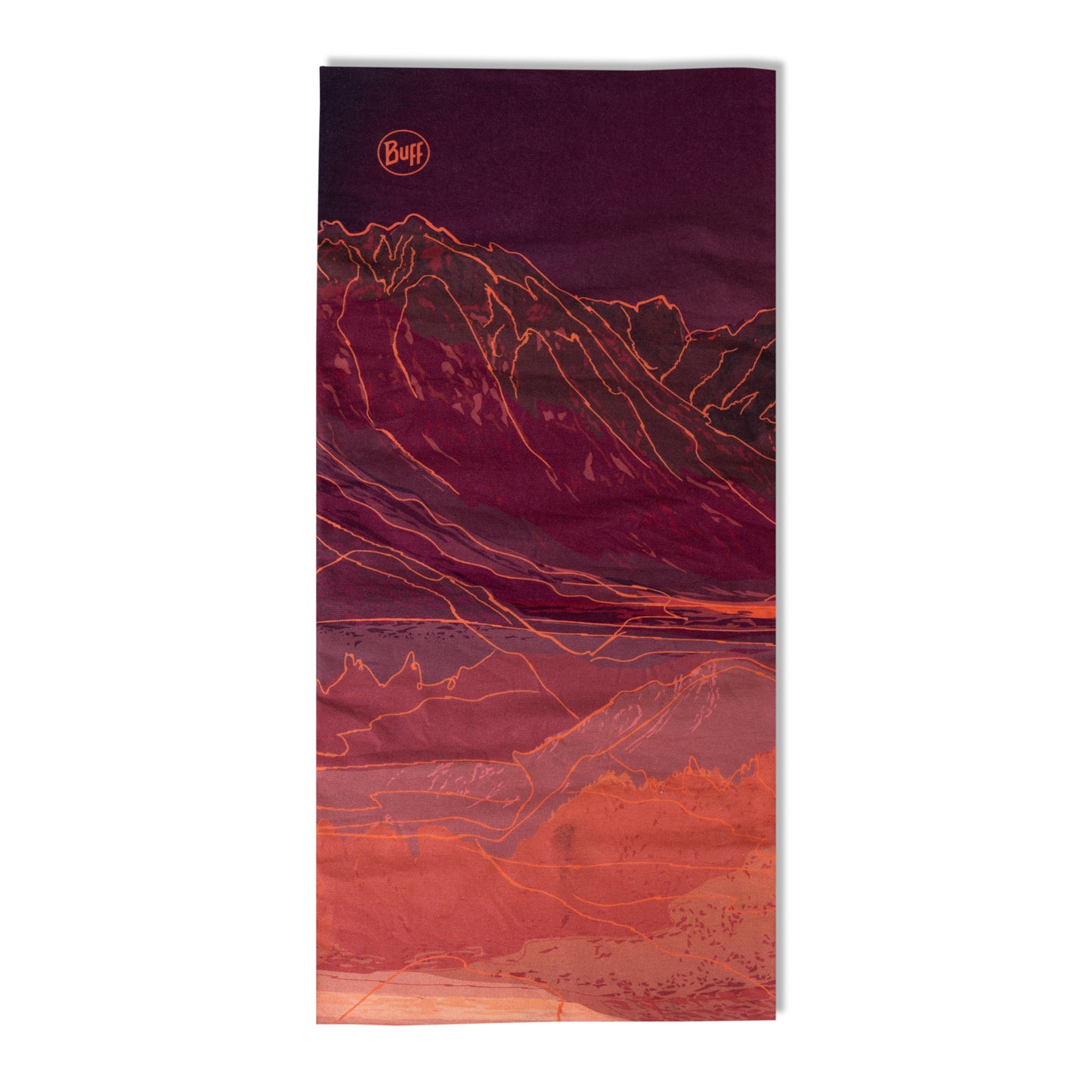 Naszyjnik BUFF ORIGINAL ECOSTRETCH Unal Bordeaux/Orange