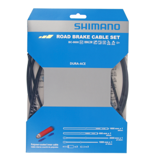 Zestaw linek i przewodów hamulcowych SHIMANO DURA-ACE 9000, czarny