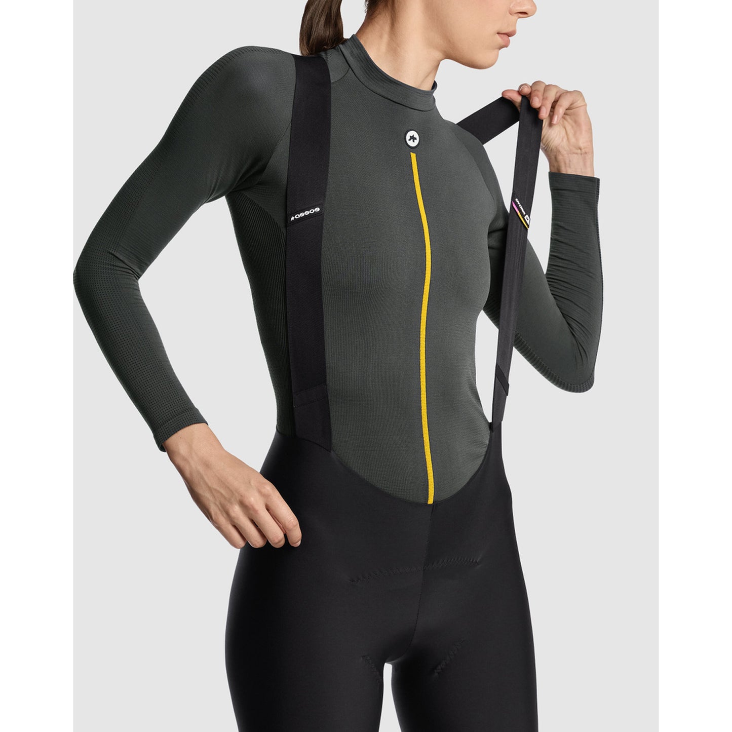ASSOS WOM P1 Bielizna damska z długim rękawem Anthracite Grey