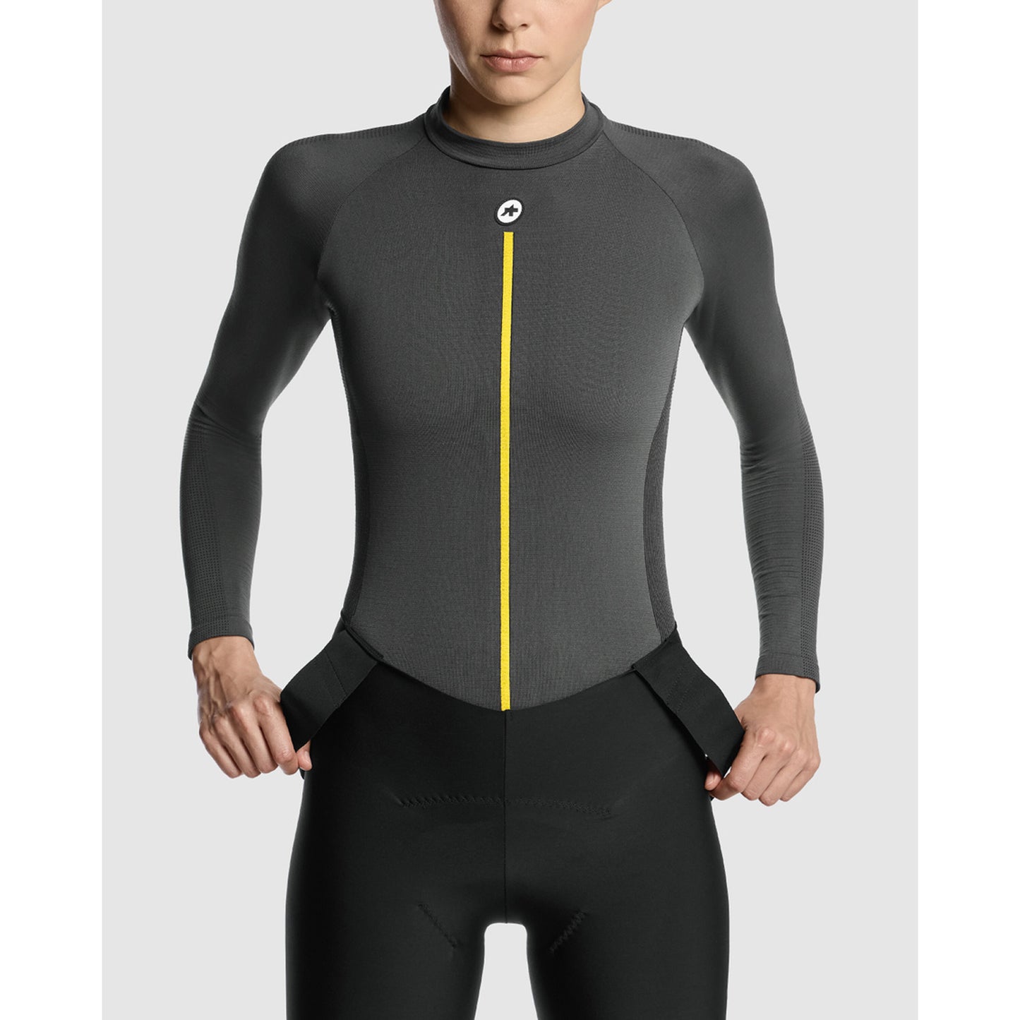 ASSOS WOM P1 Bielizna damska z długim rękawem Anthracite Grey