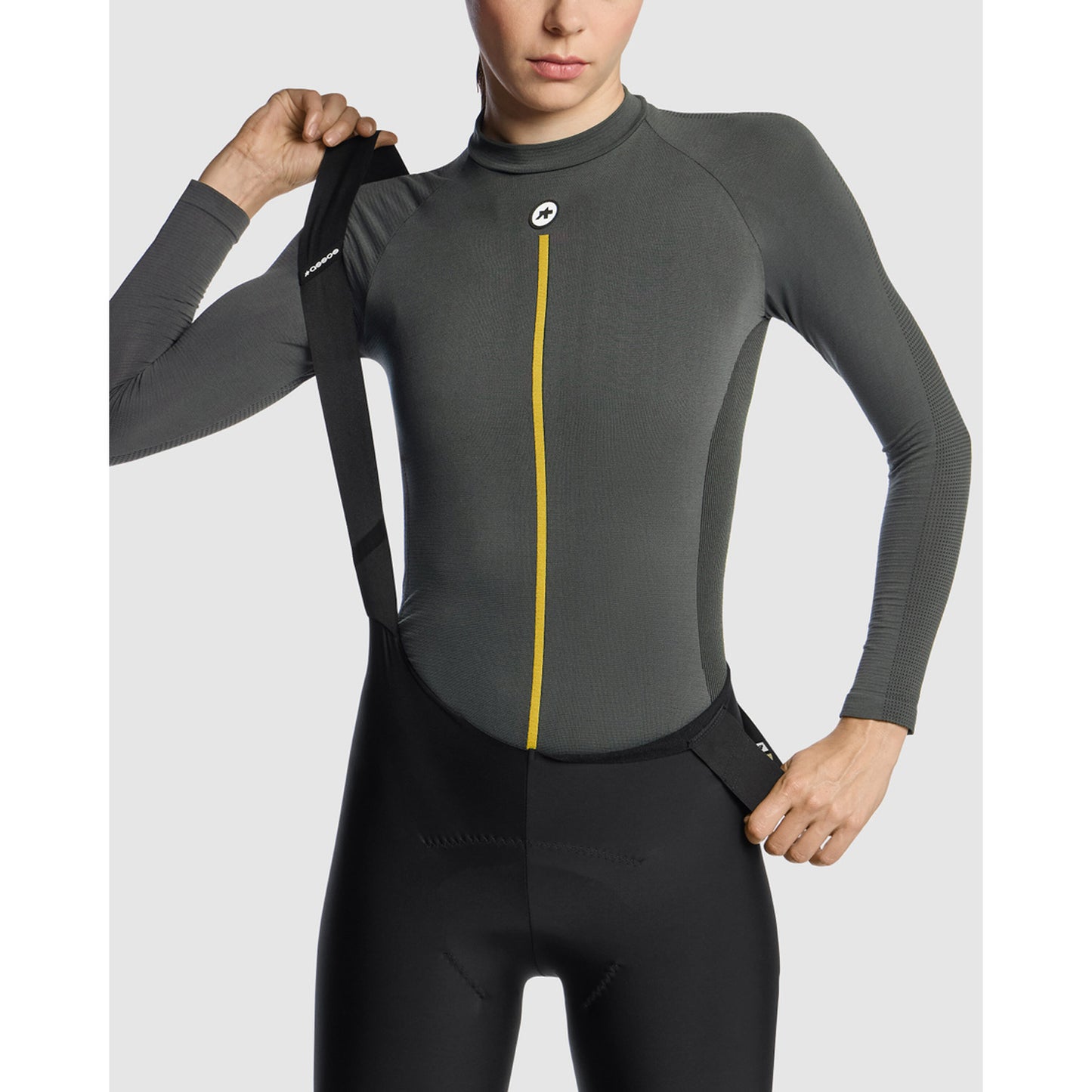 ASSOS WOM P1 Bielizna damska z długim rękawem Anthracite Grey