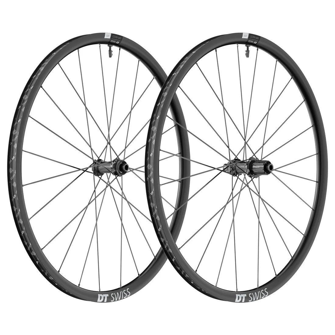Para kół DT SWISS GR 1600 SPLINE 25 DISC przystosowanych do jazdy bezdętkowej (centralna blokada)