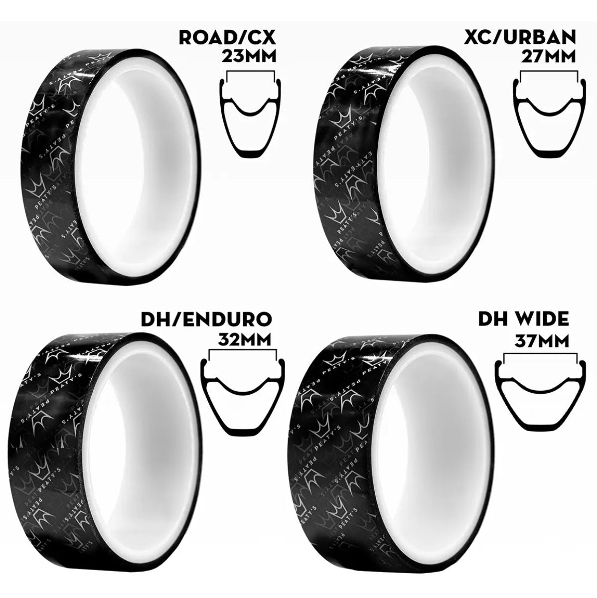 PEATY'S HOLESHOT RIM TAPE Tubeless Adhesive Rim Tape (10 m)