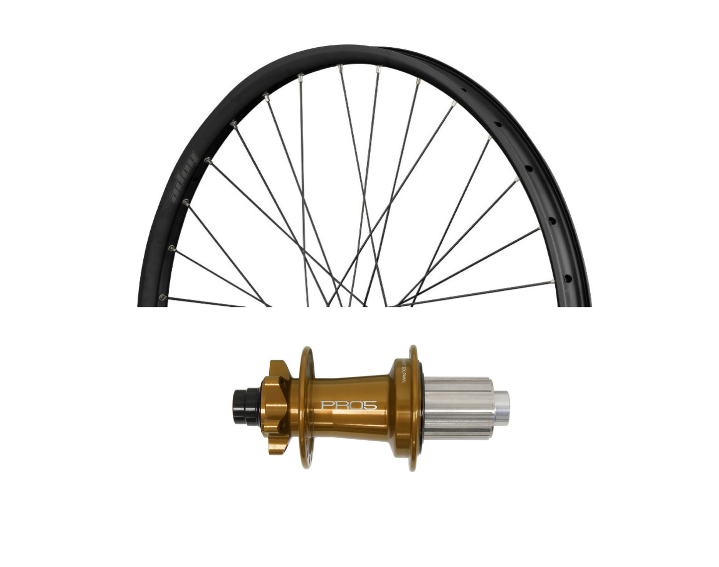 Tylne koło HOPE FORTUS 30 W 27,5" PRO 5 12x148 mm brązowe
