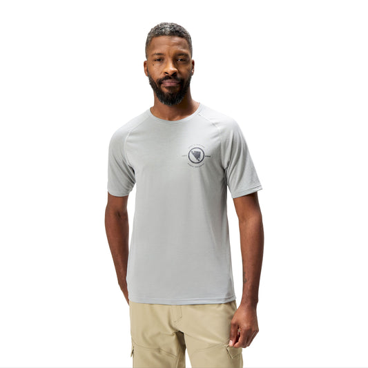 ENDURA LOOP Short Sleeve Jersey Grey 2025