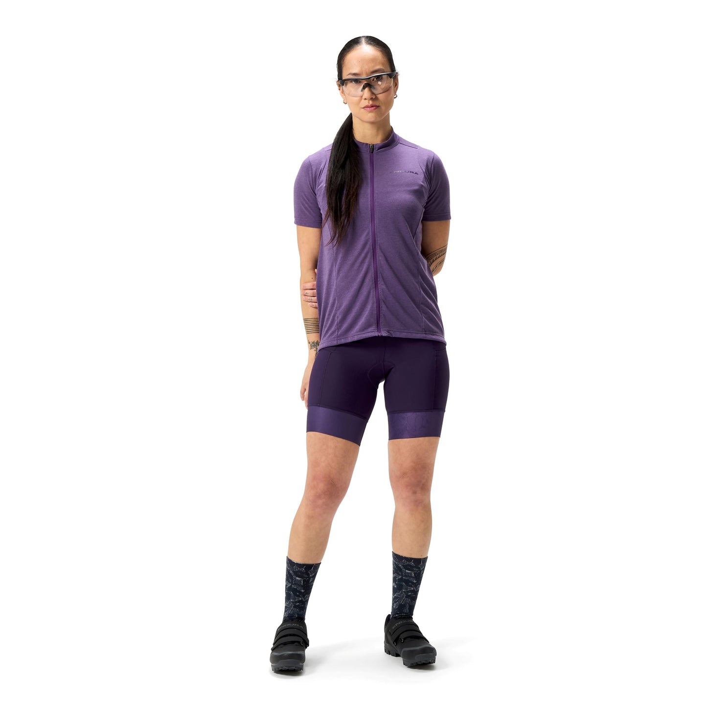 ENDURA LOOP Ladies Short Sleeve Jersey Purple 2025