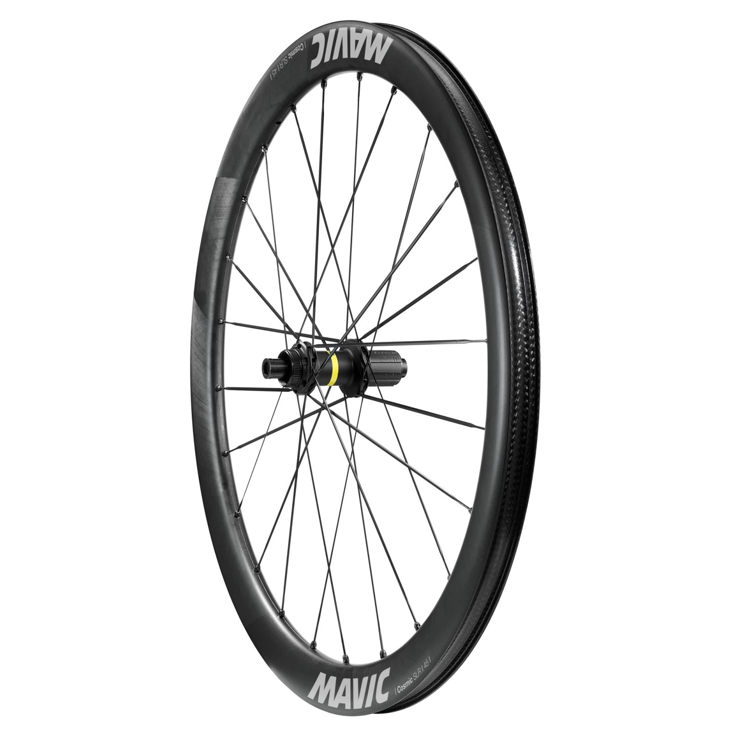 Para kół MAVIC COSMIC SLR 45 DISC 23 mm przystosowanych do jazdy bezdętkowej (centralna blokada)