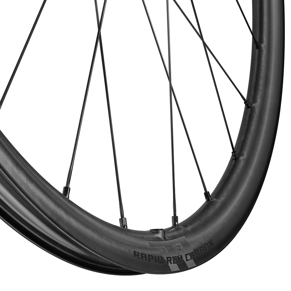 Pair of FULCRUM RAPID RED CARBON 700c Tubless Ready Center lock wheels)