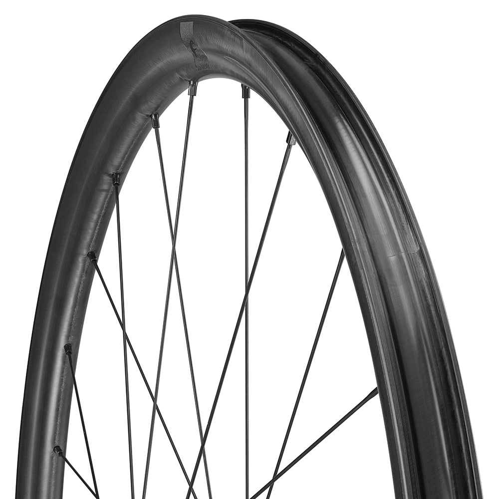 Pair of FULCRUM RAPID RED CARBON 700c Tubless Ready Center lock wheels)
