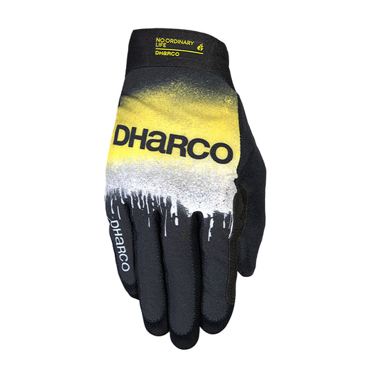 DHARCO RACE ACID RAIN Rękawice czarny/żółty