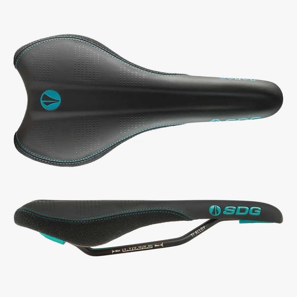 Saddle SDG RADAR MTN Rails Cr-Mo Black/Turquoise