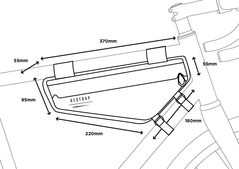 RESTRAP RACE FRAME BAG SMALL 3 L czarny