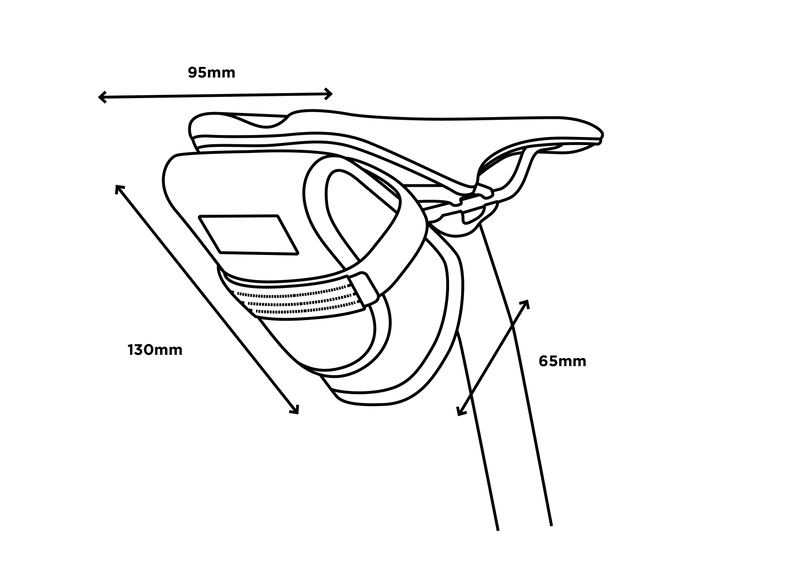 Bag for Saddle RESTRAP TOOL POUCH 0.6L Orange