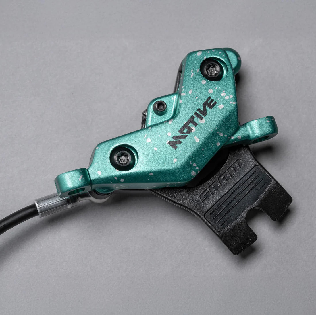 Pair of SRAM MOTIVE ULTIMATE EXPERT KIT brakes - Limited Edition Teal Splatter