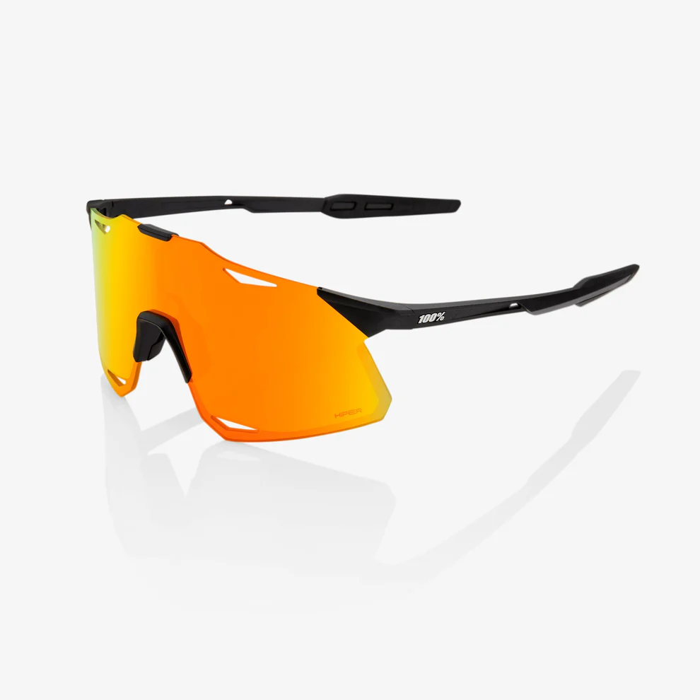 100% HYPERCRAFT Black Matt Hiper Red Mirror Goggles