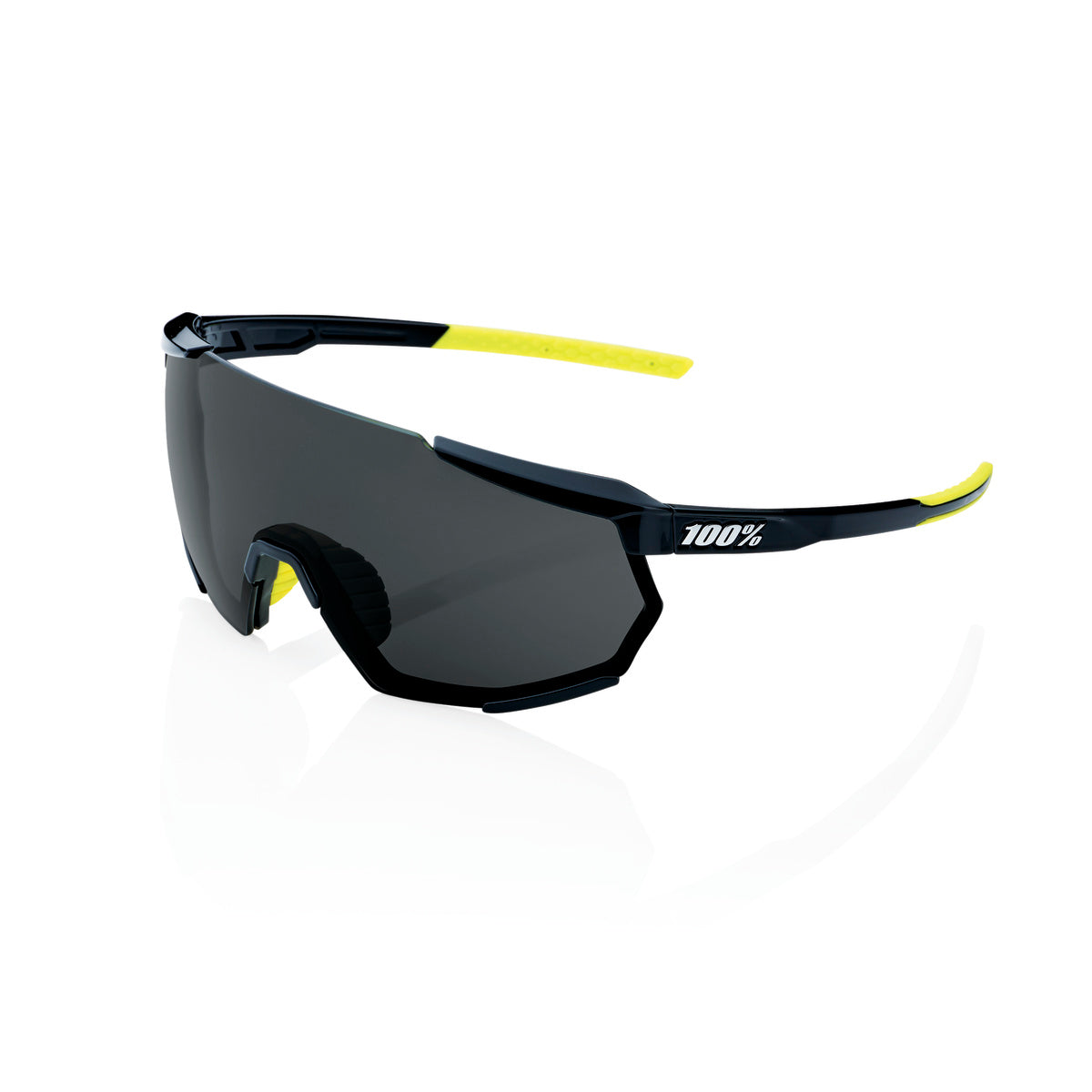 Gogle 100% RACETRAP 3.0 Glossy Black Smoke Lens