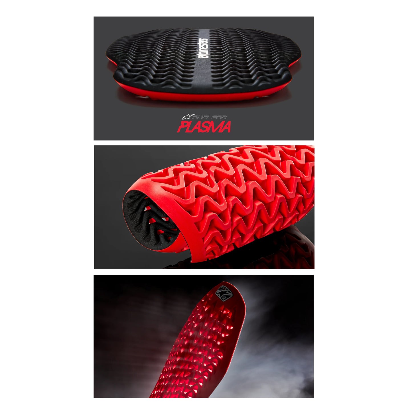 Nagolenniki ALPINESTARS A-IMPACT PLASMA PRO czarno-białe