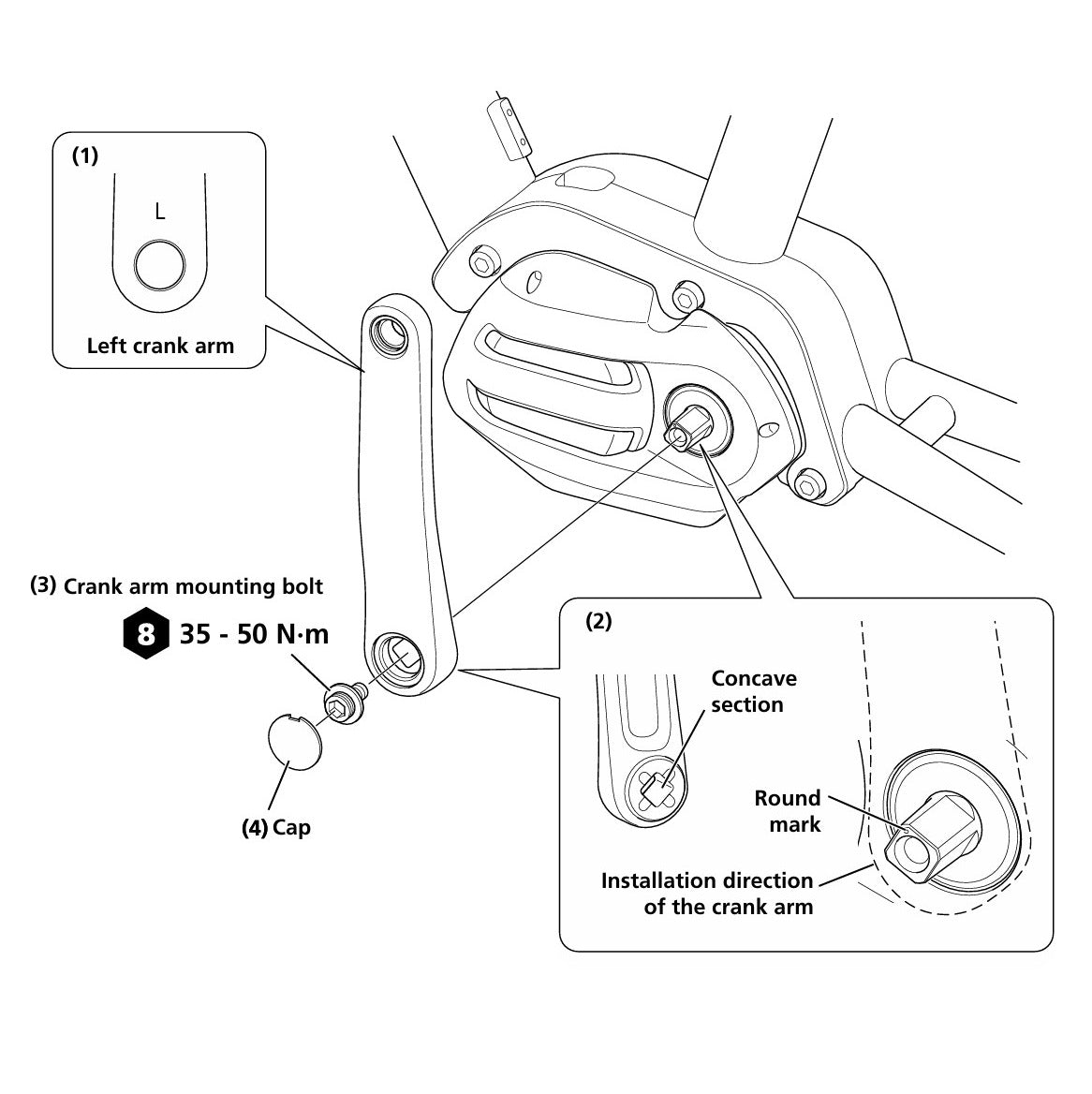 SHIMANO FC-E5010 Crank Arms