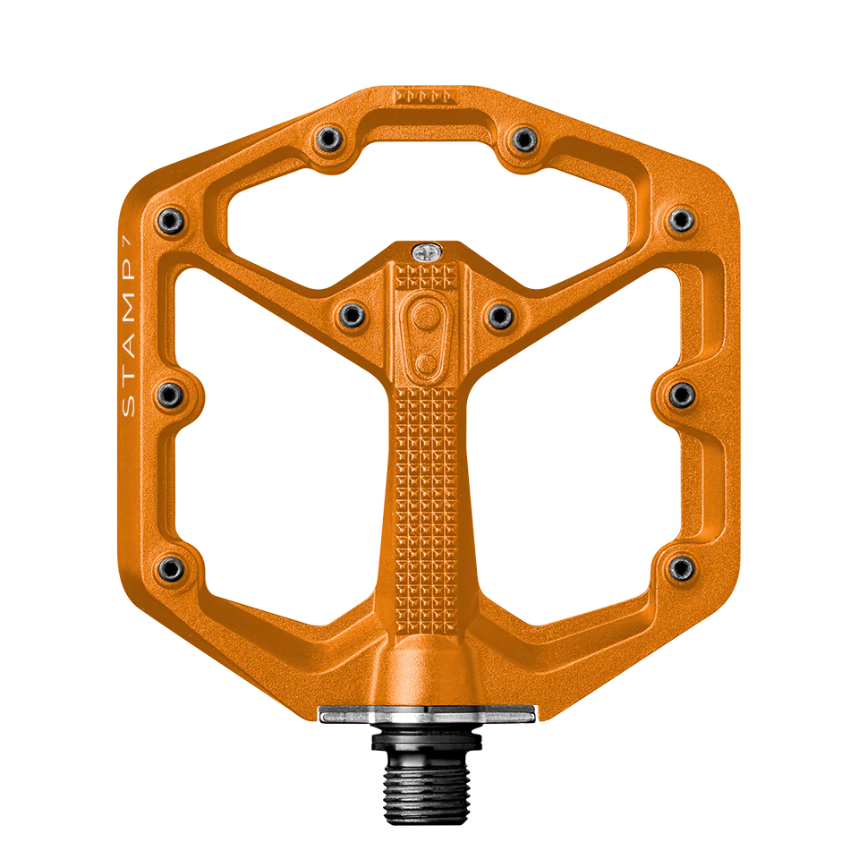 crankbrothers pedale stamp 7 orange CRANKBROTHERS STAMP 7 Small Orange flat pedals – Probikeshop