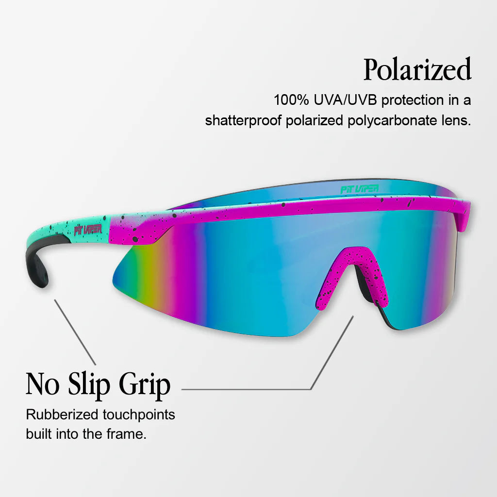 Glasses PIT VIPER THE MIAMI NIGHTS SKYSURFER Polarized Rainbow