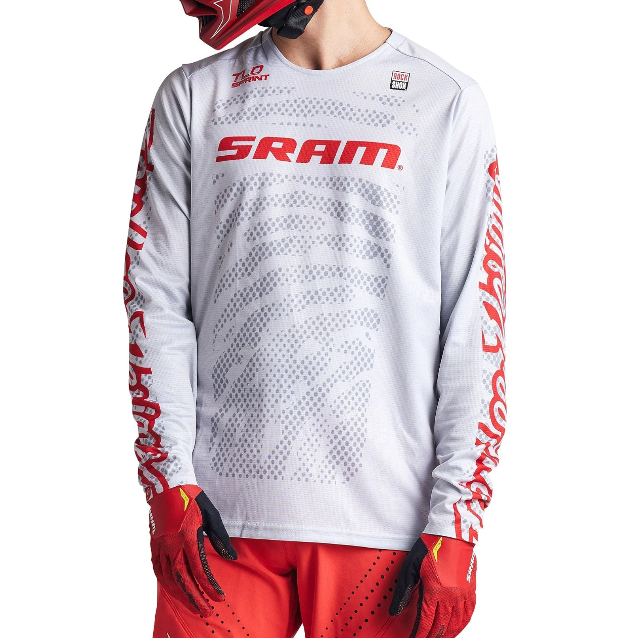 Koszulka z długim rękawem TROY LEE DESIGNS SPRINT SRAM biała