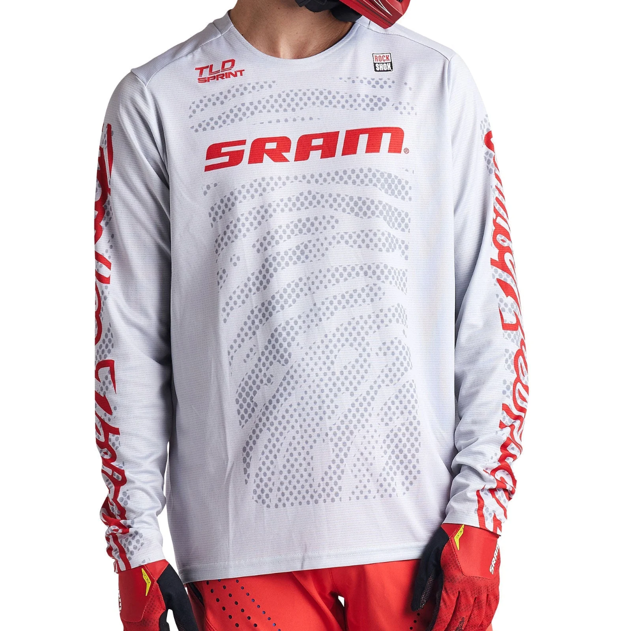 Koszulka z długim rękawem TROY LEE DESIGNS SPRINT SRAM biała