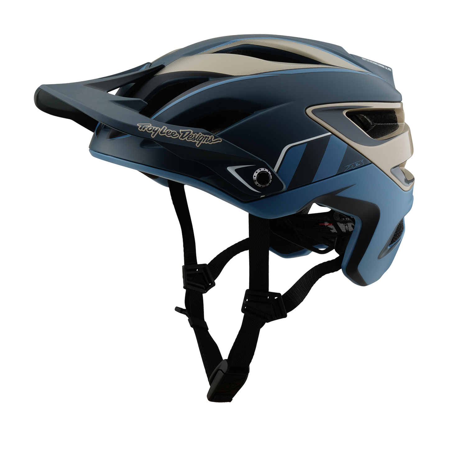 Kask rowerowy Troy Lee Design A3 MIPS niebieski/złoty