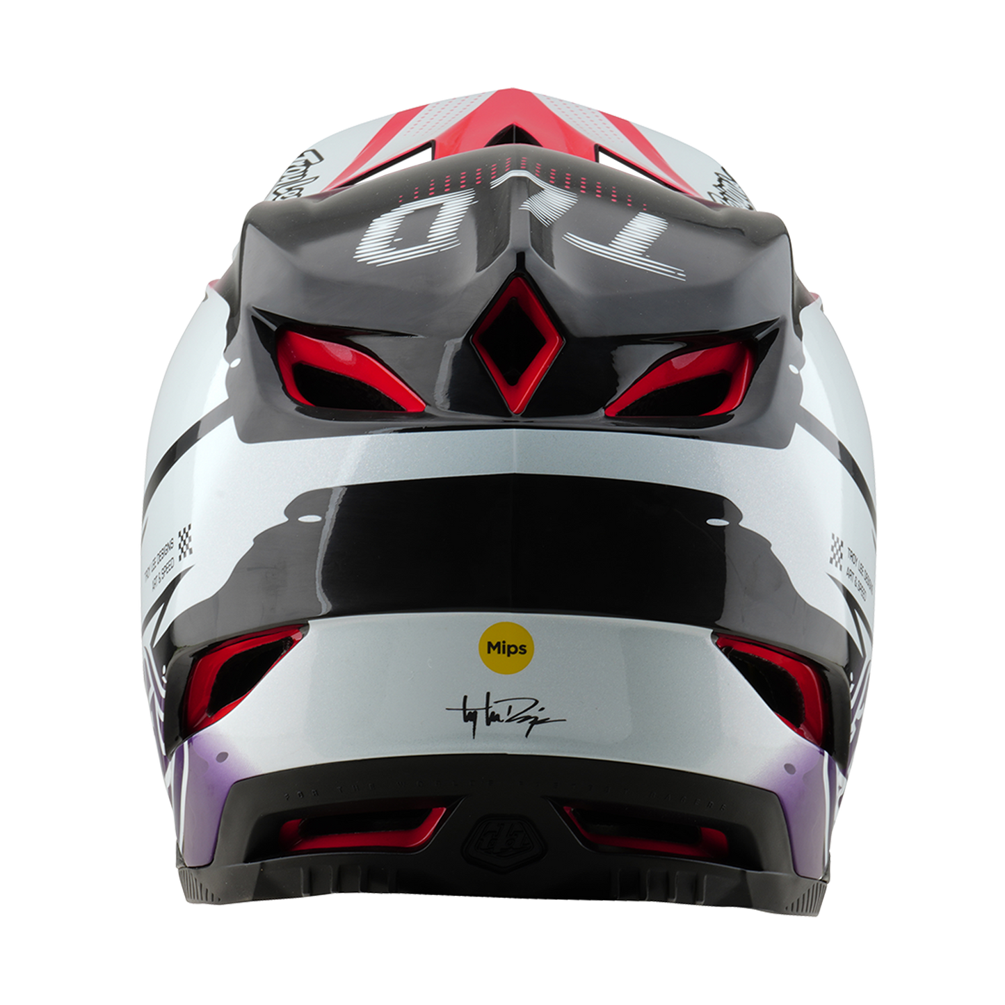 Kask MTB Troy Lee Design D4 CARBON MIPS Drip White