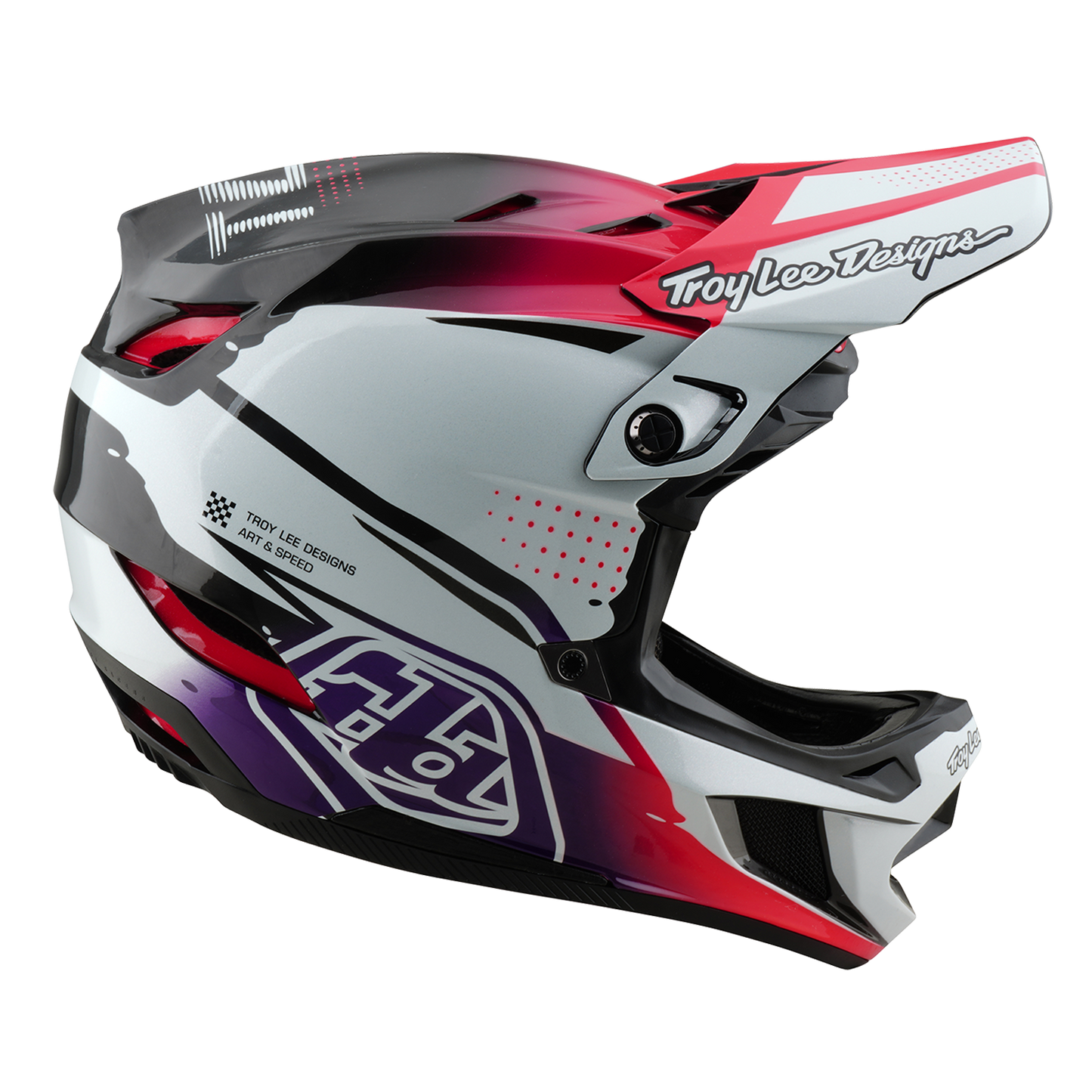 Kask MTB Troy Lee Design D4 CARBON MIPS Drip White