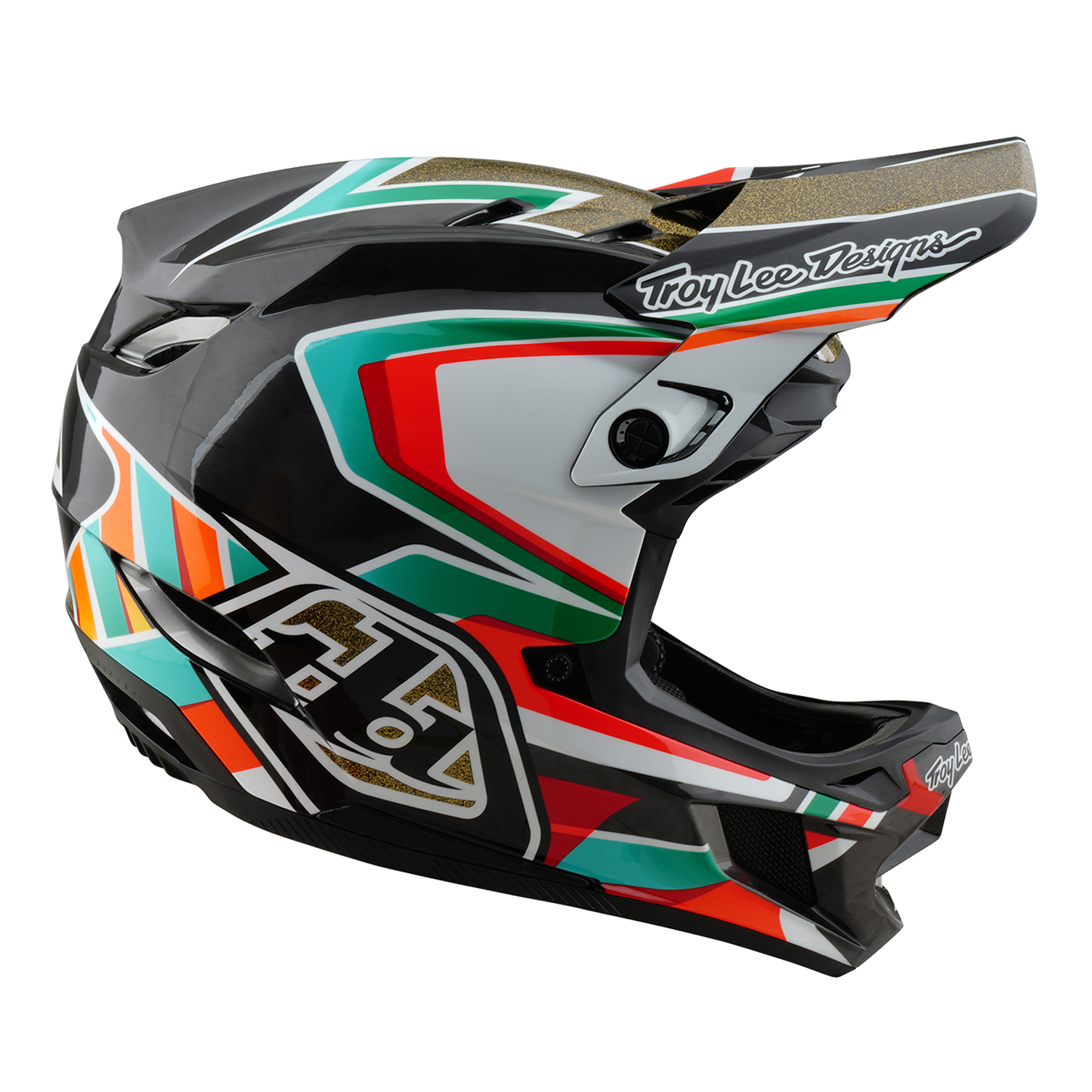 Kask MTB Troy Lee Design D4 CARBON MIPS FRAMES czarny/złoty
