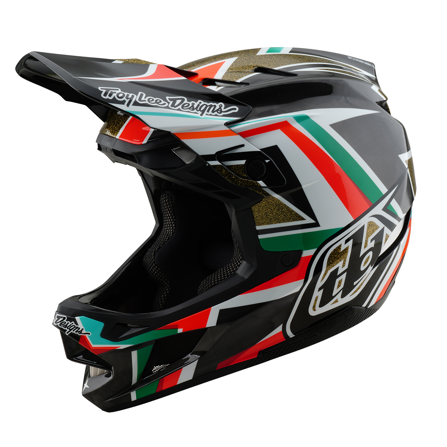 Kask MTB Troy Lee Design D4 CARBON MIPS FRAMES czarny/złoty