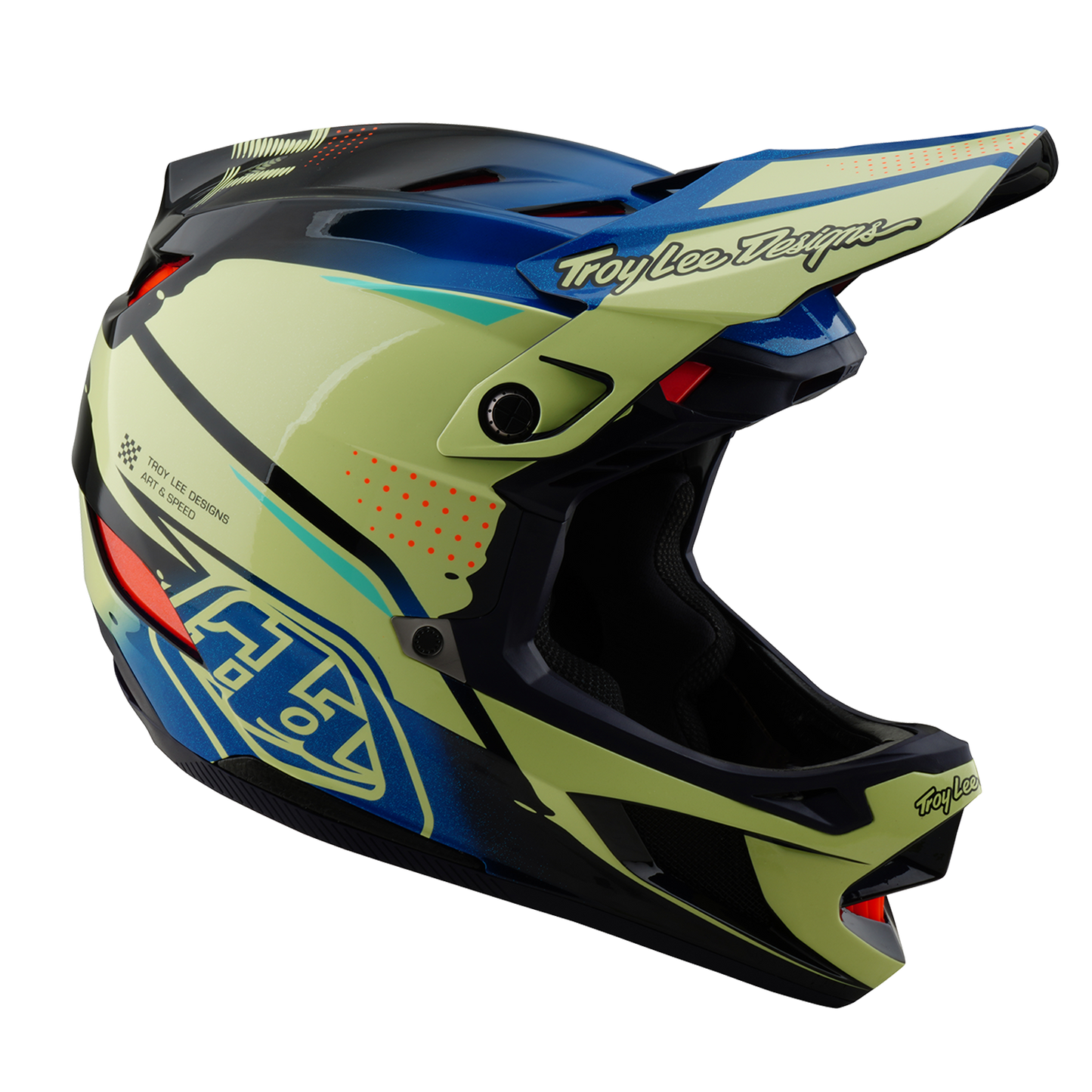 Kask MTB Troy Lee Design D4 COMPOSITE MIPS Drip Yellow