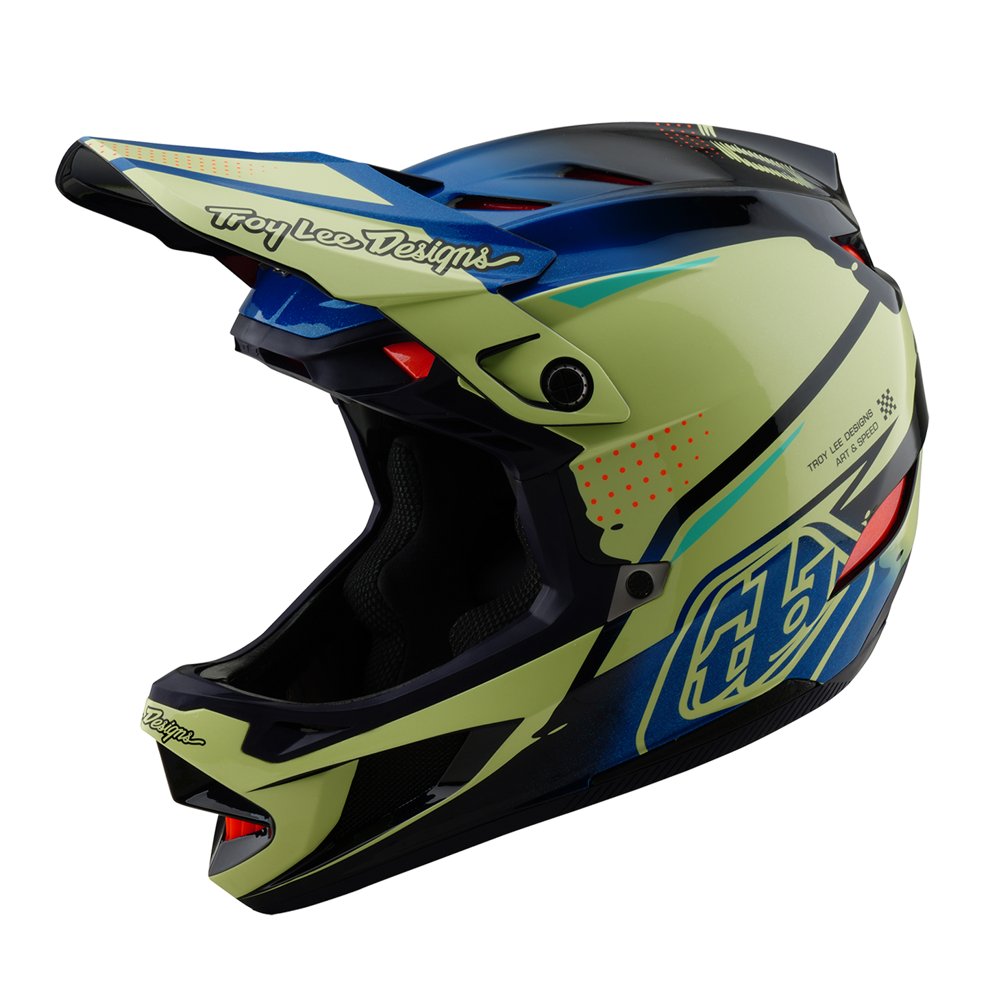 Kask MTB Troy Lee Design D4 COMPOSITE MIPS Drip Yellow