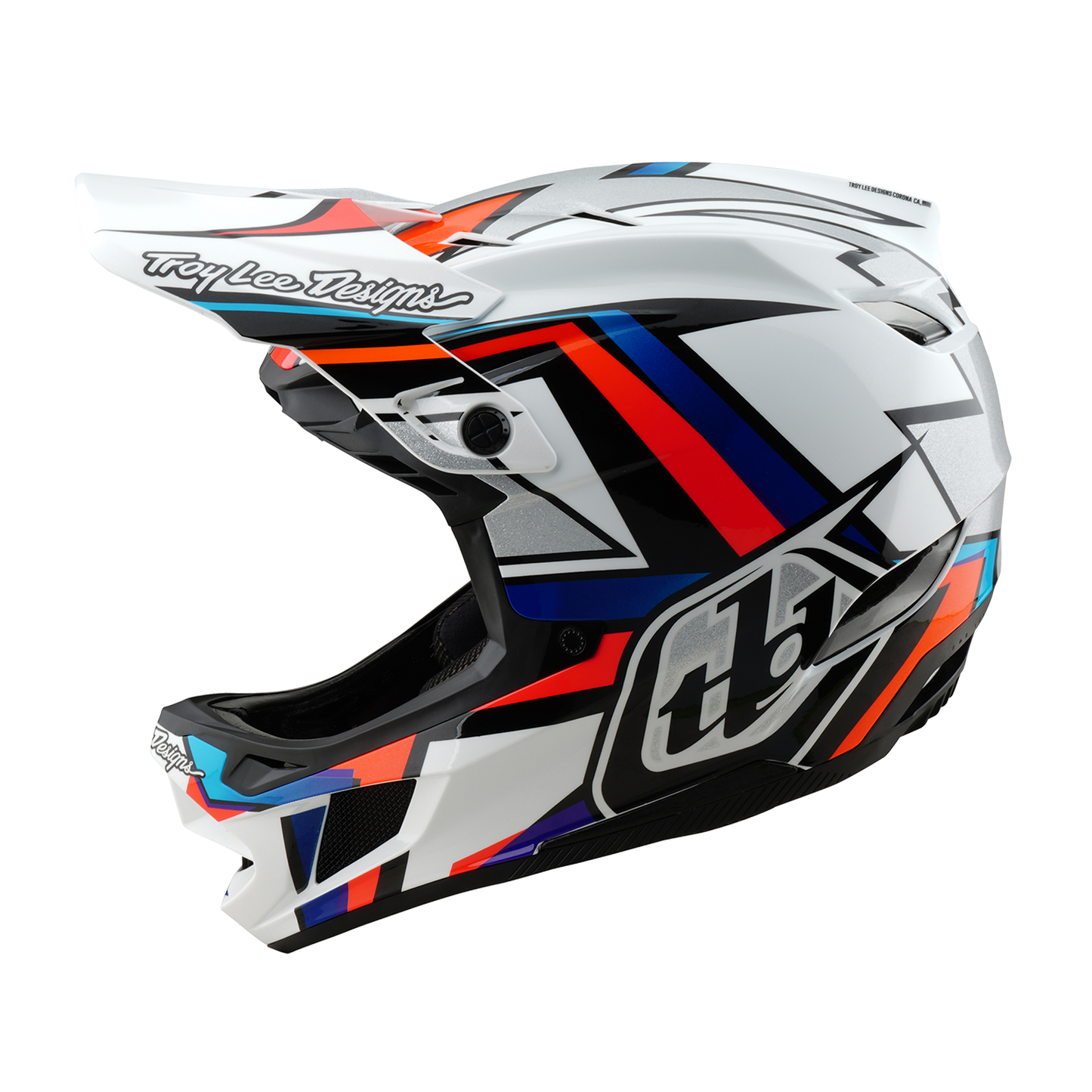 MTB Helmet TROY LEE DESIGNS D4 COMPOSITE FRAMES White/Grey