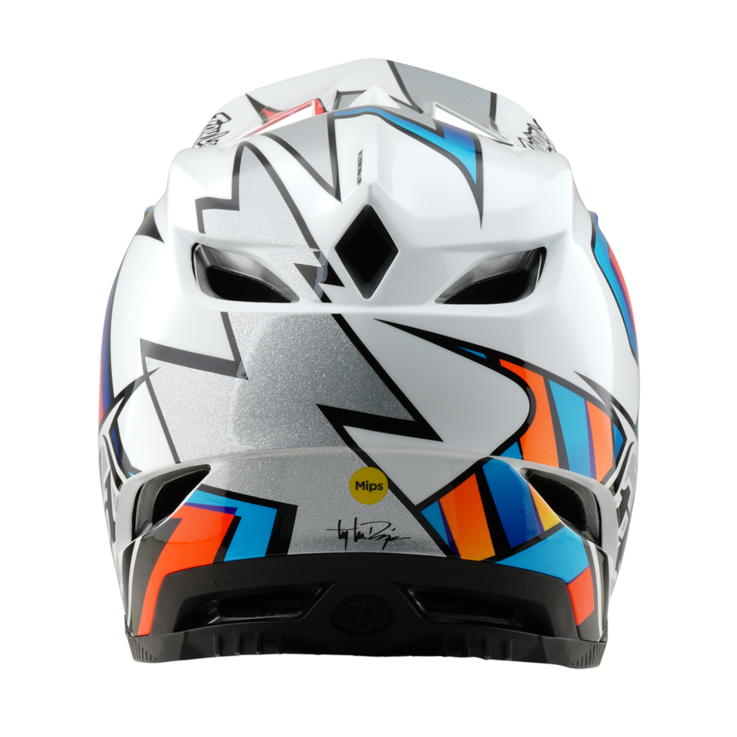 MTB Helmet TROY LEE DESIGNS D4 COMPOSITE FRAMES White/Grey
