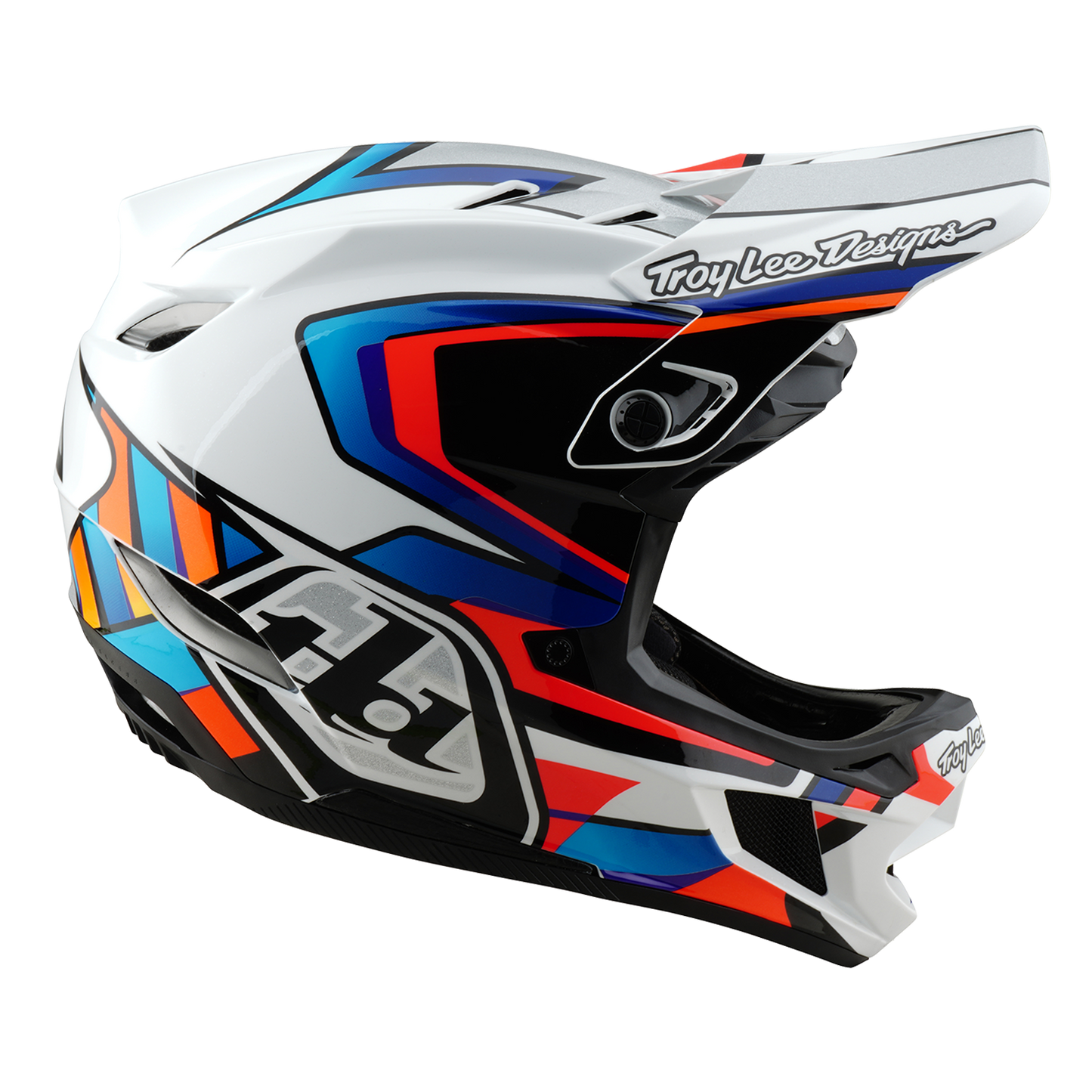 MTB Helmet TROY LEE DESIGNS D4 COMPOSITE FRAMES White/Grey