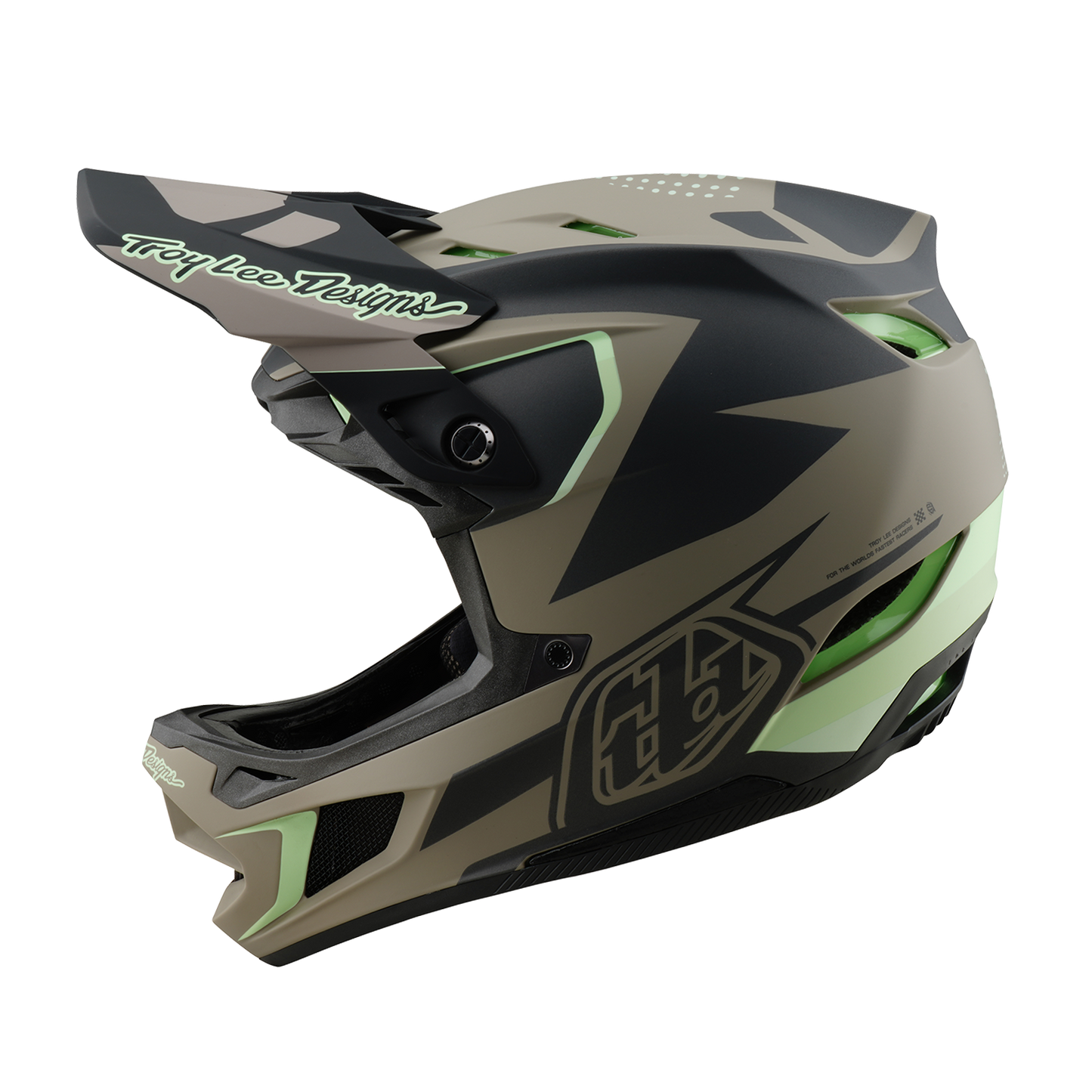 MTB Helmet TROY LEE DESIGNS D4 COMPOSITE MIPS Brown/Black/Yellow
