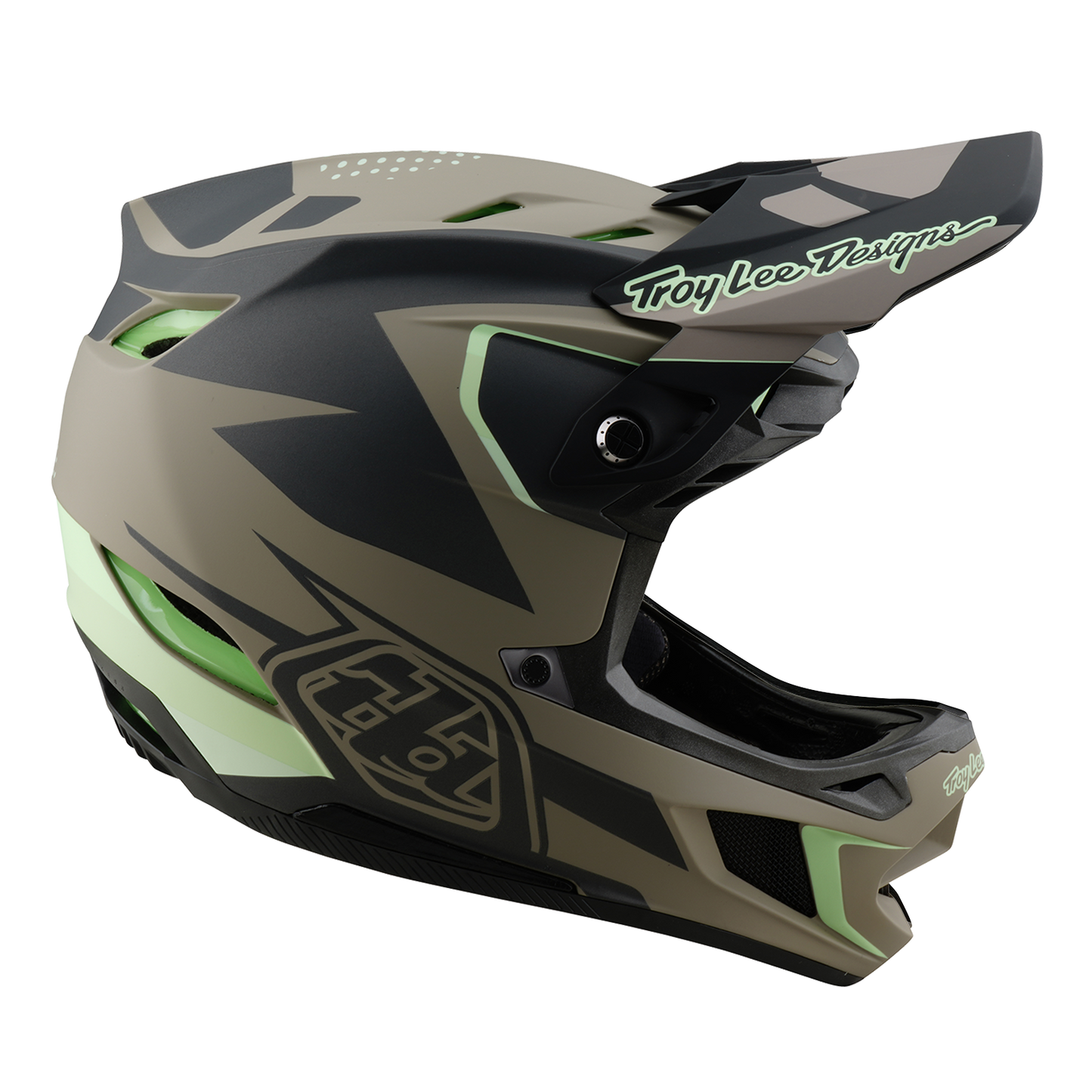MTB Helmet TROY LEE DESIGNS D4 COMPOSITE MIPS Brown/Black/Yellow