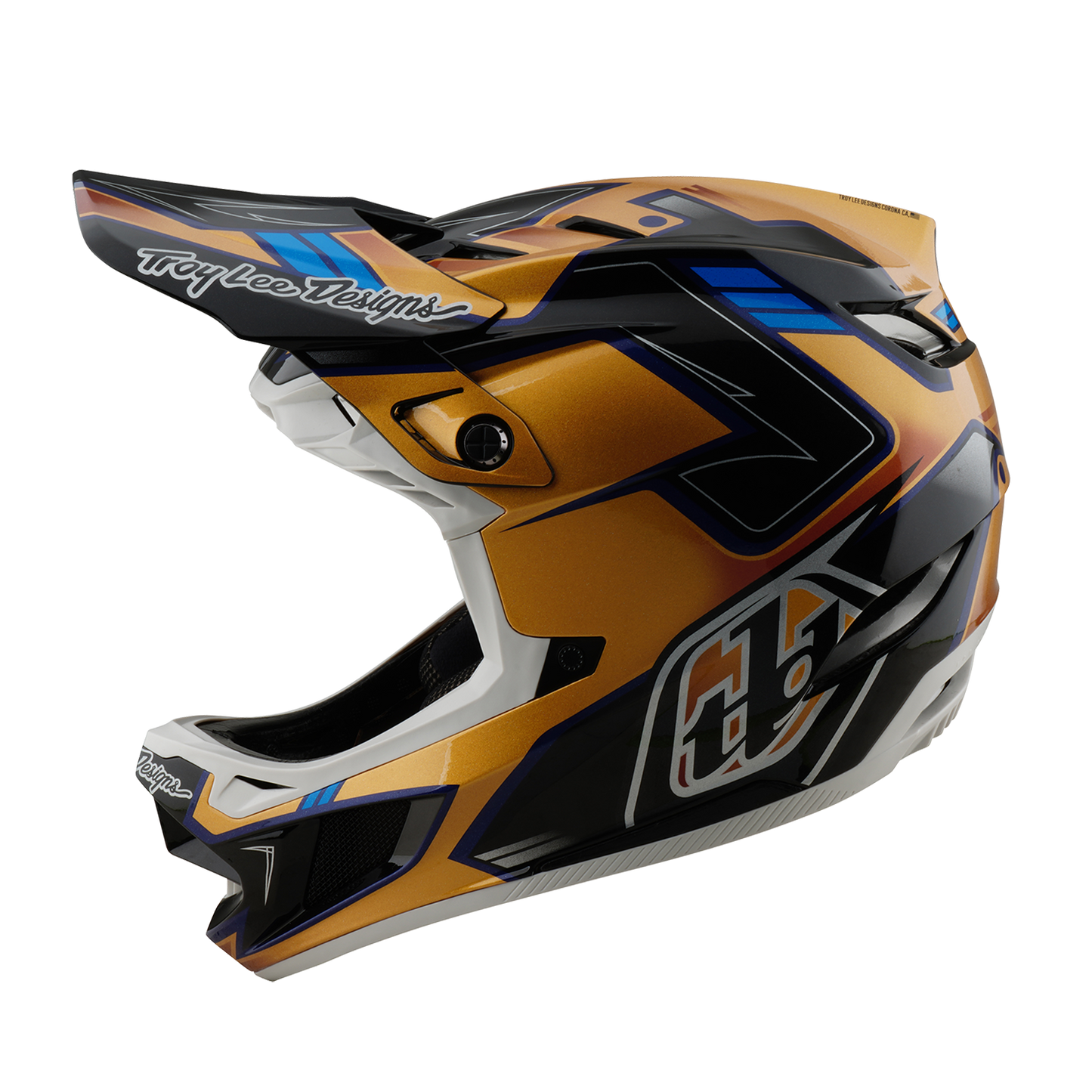 MTB Helmet TROY LEE DESIGNS D4 COMPOSITE MIPS ROYALTY Black/Gold