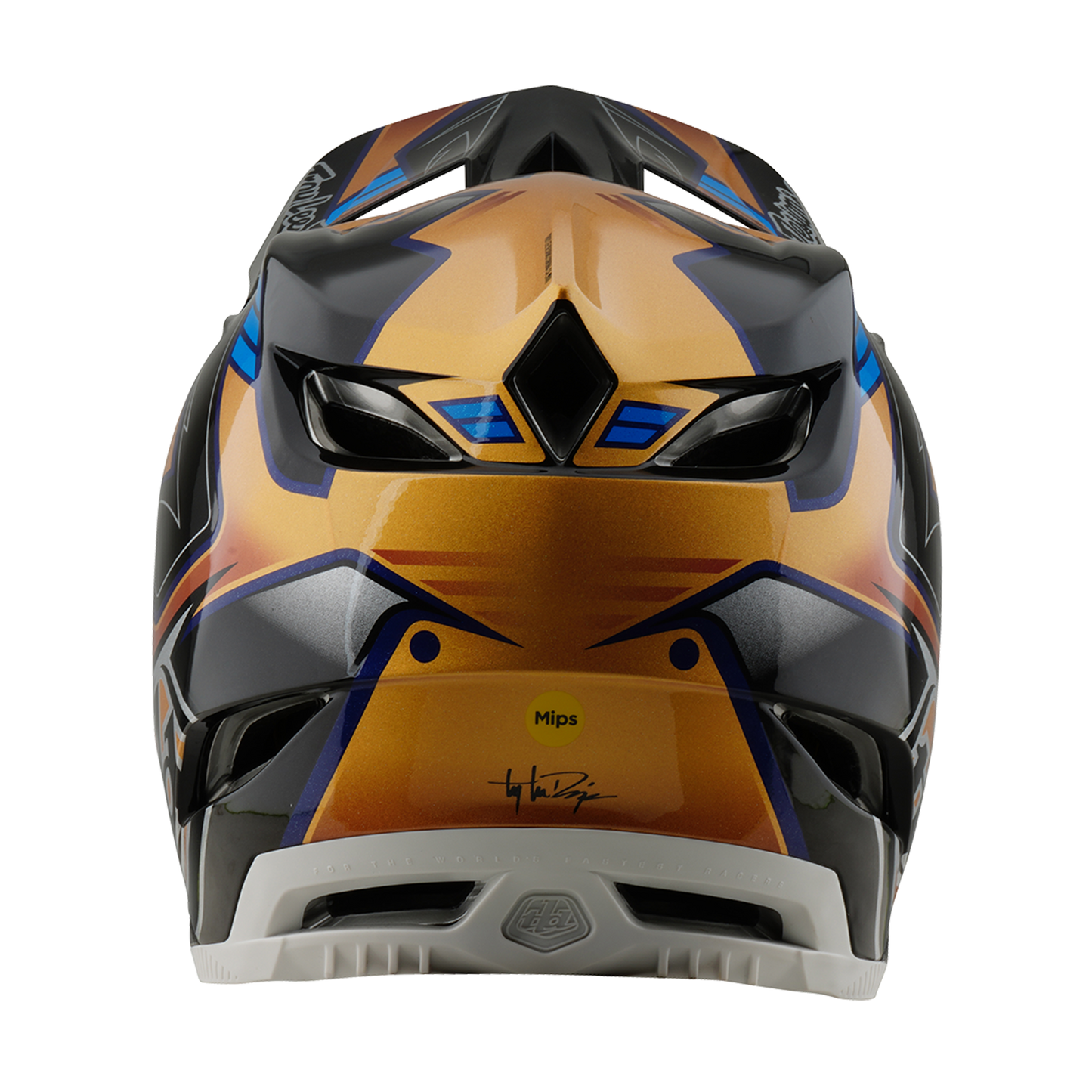 MTB Helmet TROY LEE DESIGNS D4 COMPOSITE MIPS ROYALTY Black/Gold
