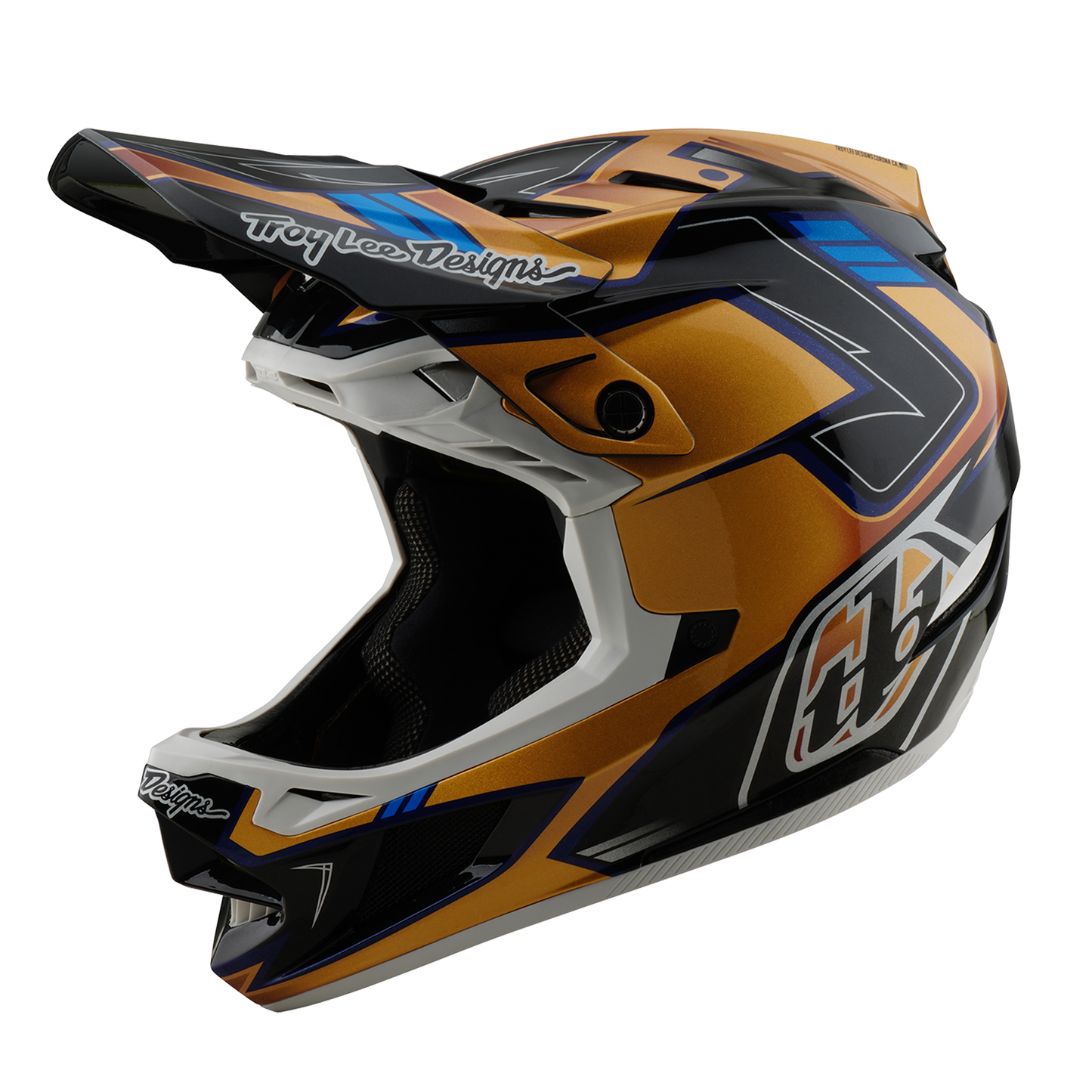 MTB Helmet TROY LEE DESIGNS D4 COMPOSITE MIPS ROYALTY Black/Gold