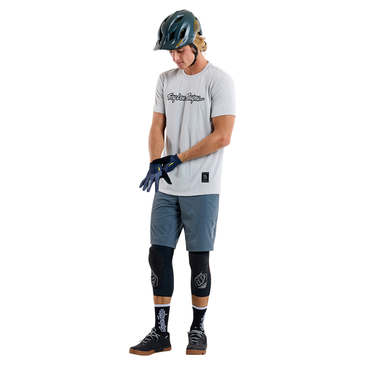 TROY LEE DESIGNS SKYLINE RIDE TEE SIGNATURE Jersey z krótkim rękawem Grey 2025