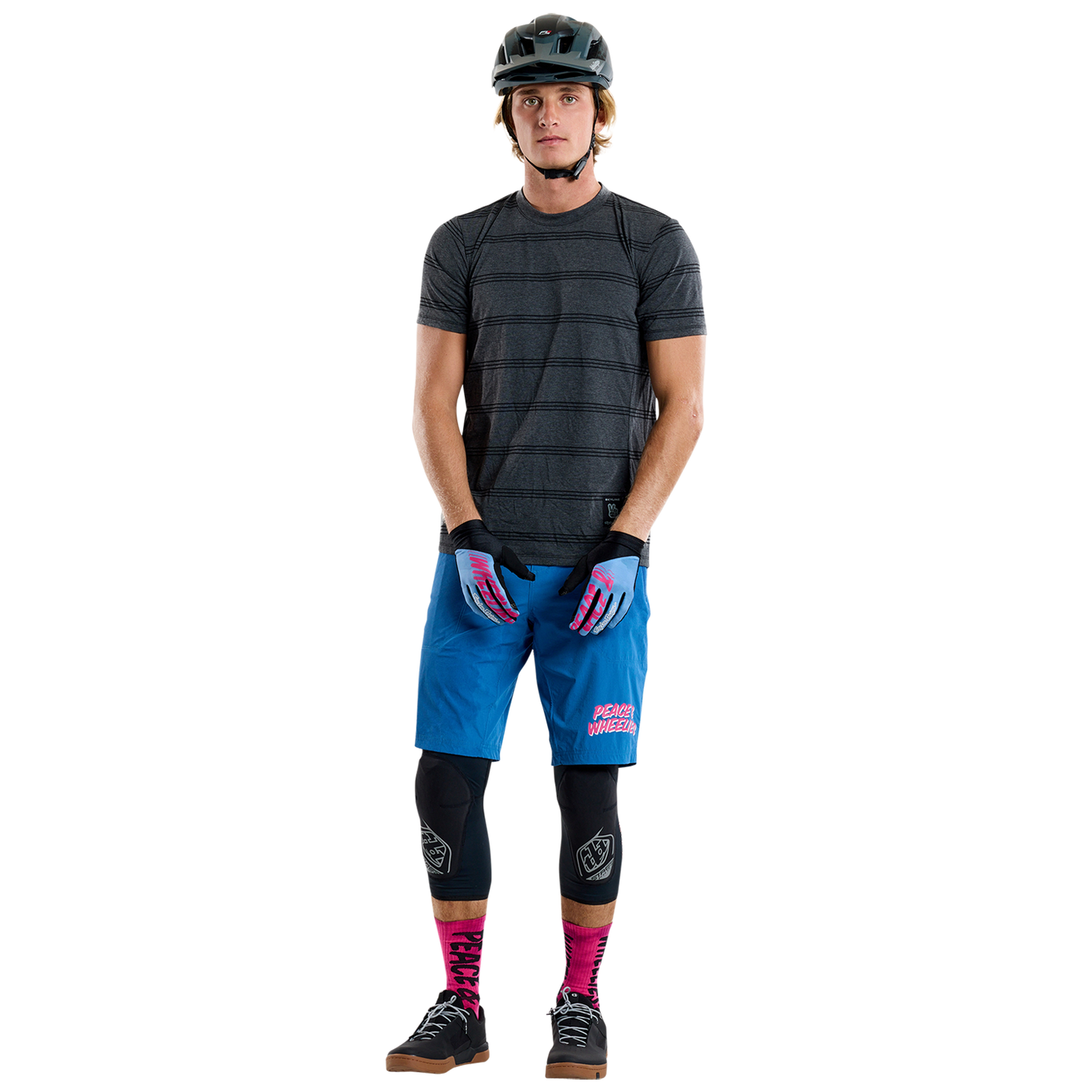 TROY LEE DESIGNS SKYLINE RIDE TEE WASH OUT Short Sleeve Jersey Grey 2025