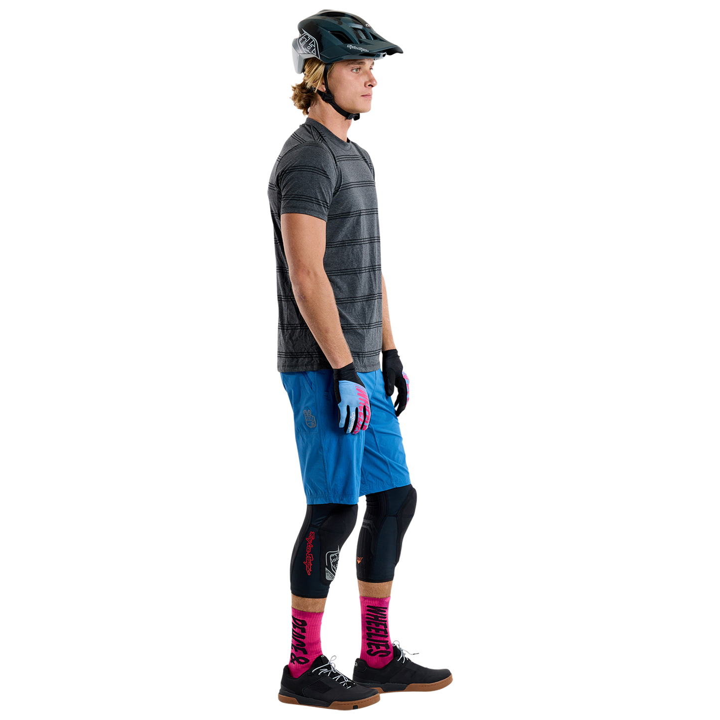 TROY LEE DESIGNS SKYLINE RIDE TEE WASH OUT Short Sleeve Jersey Grey 2025