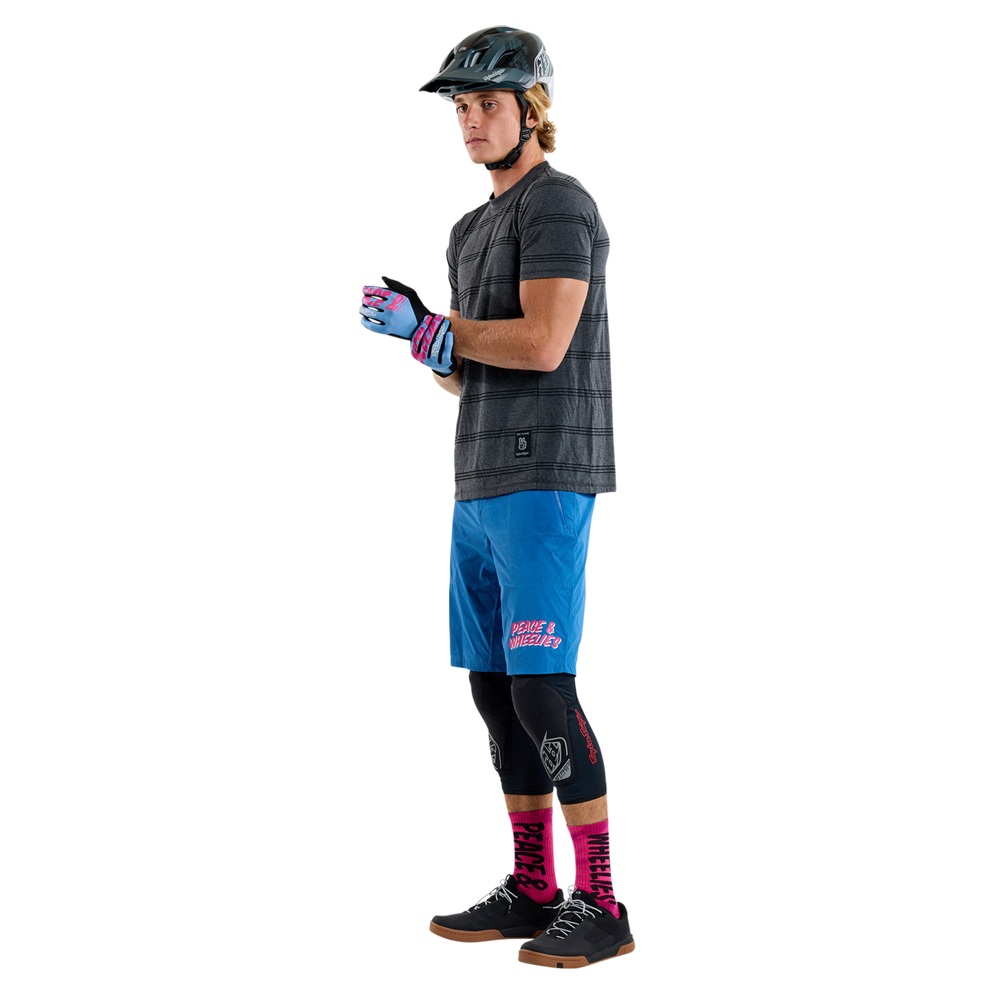 TROY LEE DESIGNS SKYLINE RIDE TEE WASH OUT Short Sleeve Jersey Grey 2025