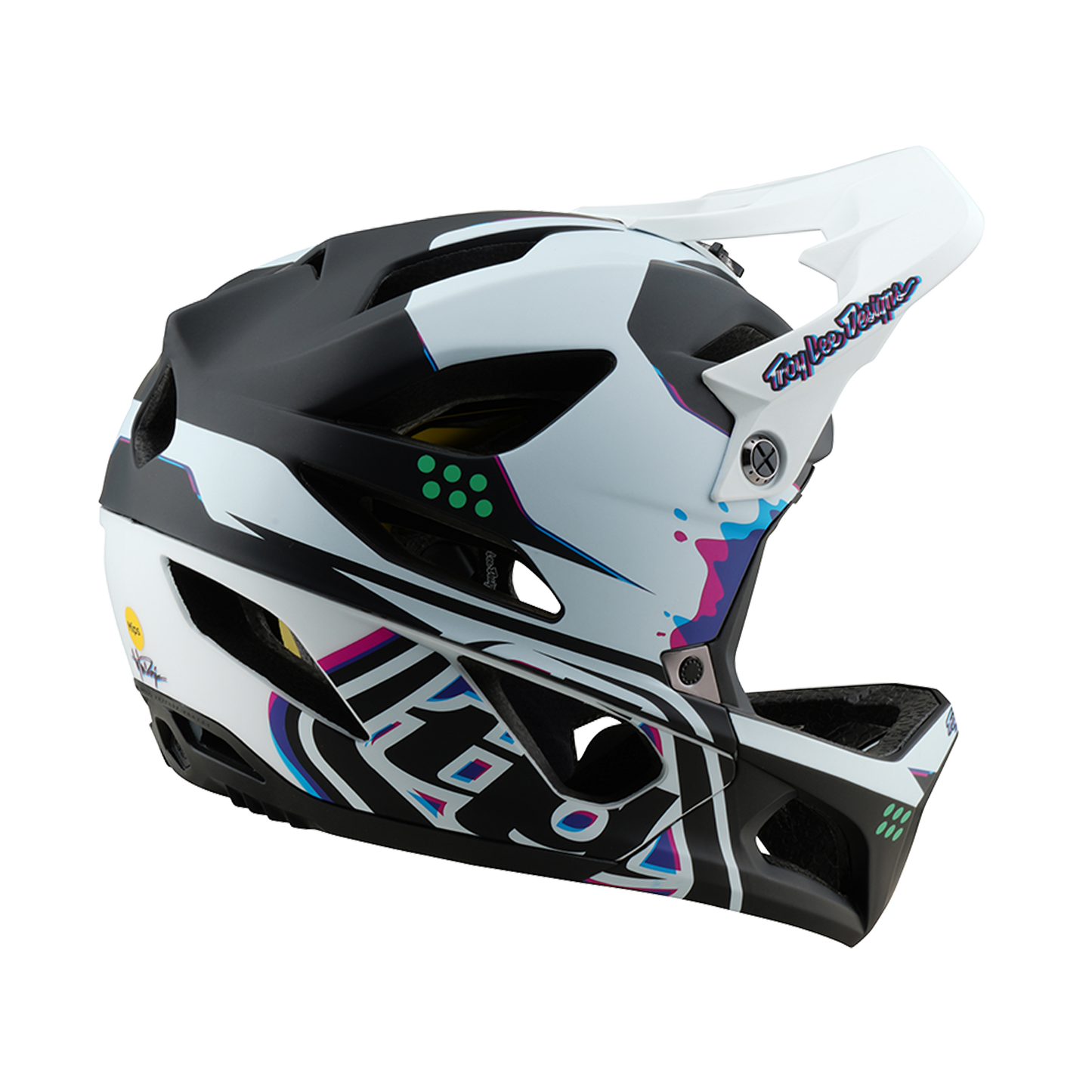 MTB Helmet TROY LEE DESIGNS STAGE MIPS Black/White