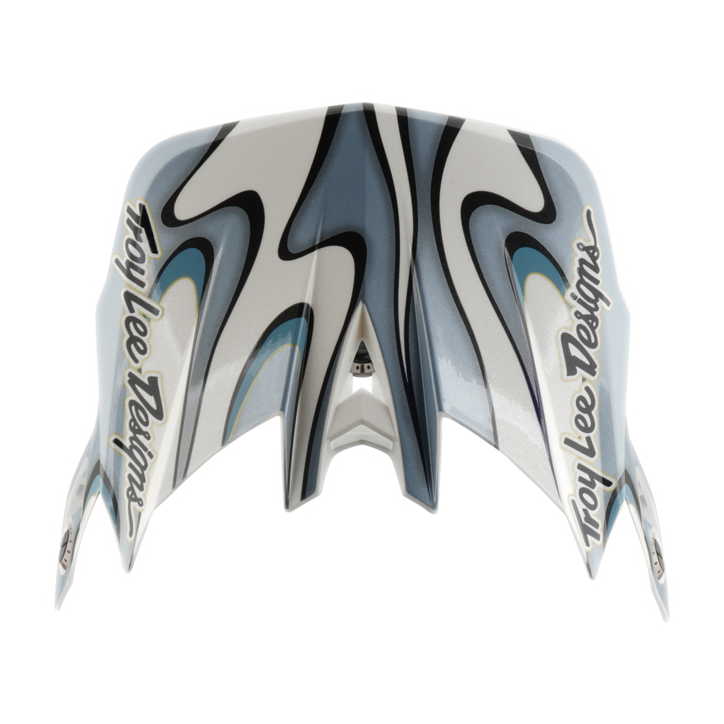 Kask MTB TROY LEE DESIGNS D4 COMPOSITE MIPS TORCHED biały/srebrny