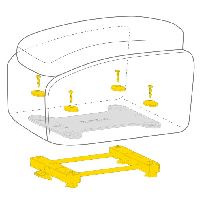Luggage Carrier Bag TOPEAK MTM TRUNKBAG DXP 19.4 L Black