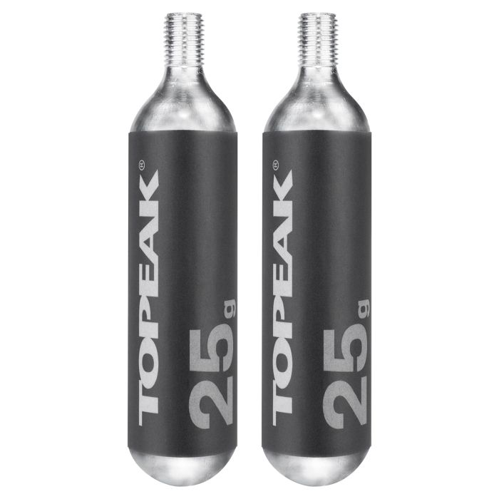 Naboje CO2 TOPEAK Gwintowane 25g (2 sztuki)
