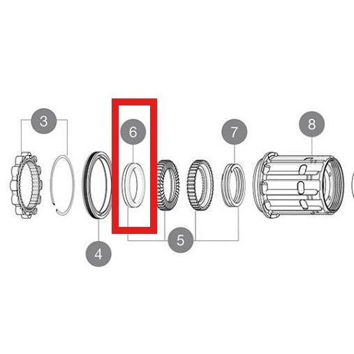 KIT 3 MAVIC ID360 WASHERS FOR BEARING 17X30X7 (6903)